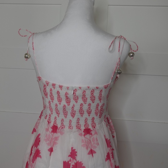 oliphant dress NWT tie strap midi jaipur pink size XS and Size Small available - Picture 5 of 11